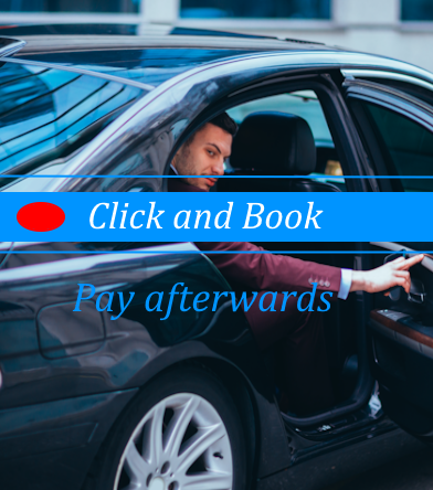 Welcoming taxi driver for The Alfred Hotel at Schiphol Airport